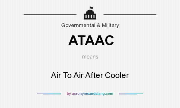 What does ATAAC mean? It stands for Air To Air After Cooler