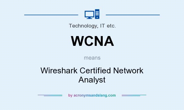 What does WCNA mean? It stands for Wireshark Certified Network Analyst