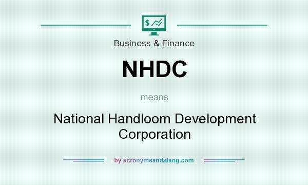 What does NHDC mean? It stands for National Handloom Development Corporation