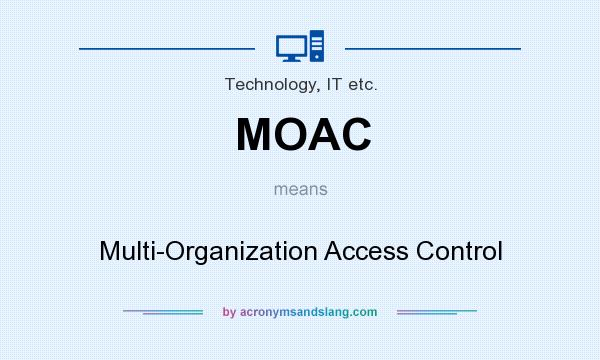 What does MOAC mean? It stands for Multi-Organization Access Control