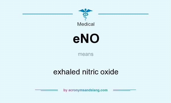 What does eNO mean? It stands for exhaled nitric oxide