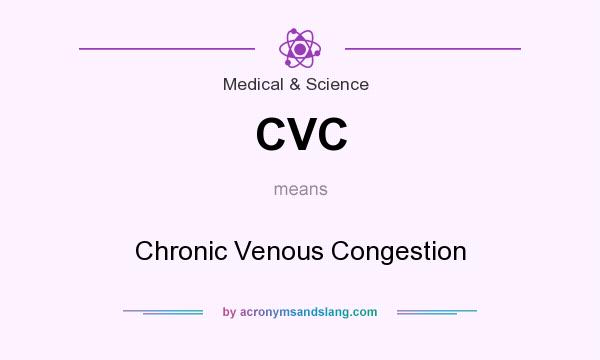 What does CVC mean? It stands for Chronic Venous Congestion