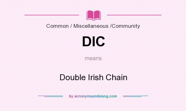 What does DIC mean? It stands for Double Irish Chain