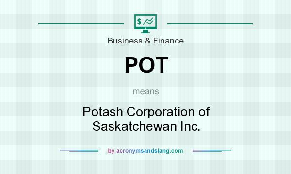 What does POT mean? It stands for Potash Corporation of Saskatchewan Inc.