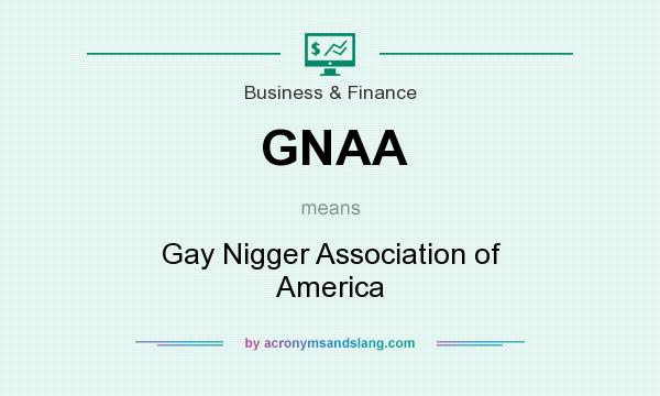 What does GNAA mean? It stands for Gay Nigger Association of America