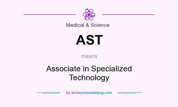 What does AST mean? It stands for Associate in Specialized Technology