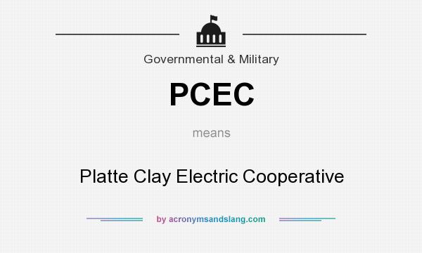 What does PCEC mean? It stands for Platte Clay Electric Cooperative