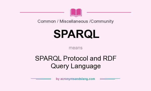 What does SPARQL mean? It stands for SPARQL Protocol and RDF Query Language