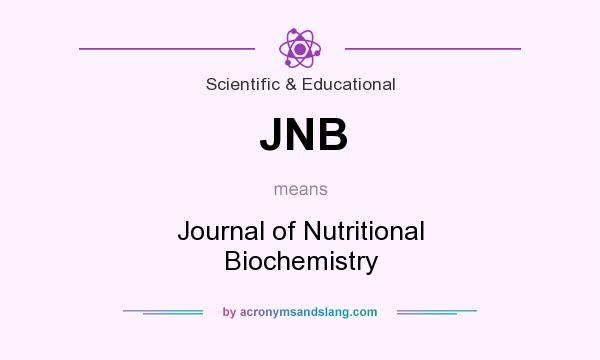 What does JNB mean? It stands for Journal of Nutritional Biochemistry