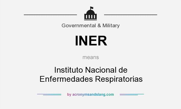 What does INER mean? It stands for Instituto Nacional de Enfermedades Respiratorias