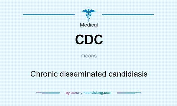 What does CDC mean? It stands for Chronic disseminated candidiasis
