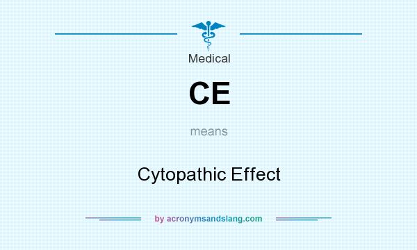 What does CE mean? It stands for Cytopathic Effect
