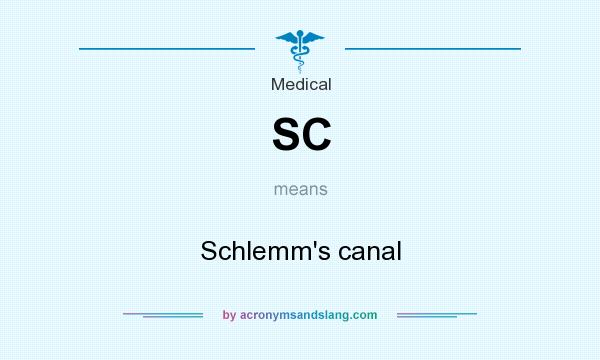What does SC mean? It stands for Schlemm`s canal