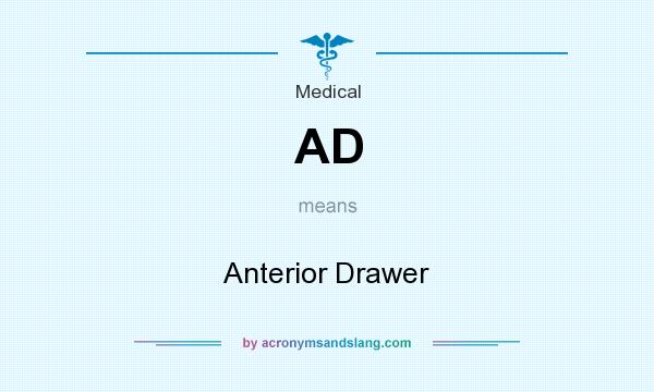 What does AD mean? It stands for Anterior Drawer