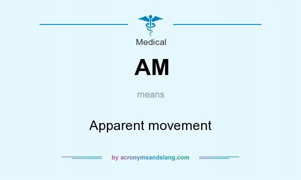 What does AM mean? It stands for Apparent movement