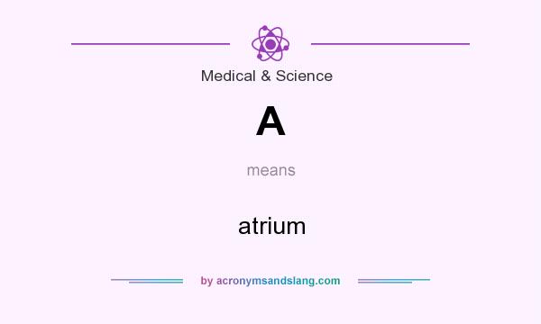 What does A mean? It stands for atrium