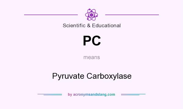 What does PC mean? It stands for Pyruvate Carboxylase