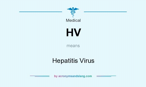What does HV mean? It stands for Hepatitis Virus