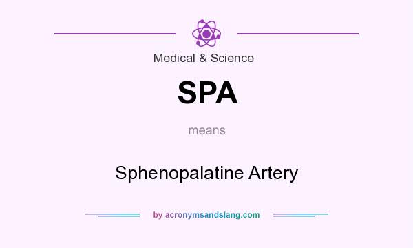 What does SPA mean? It stands for Sphenopalatine Artery