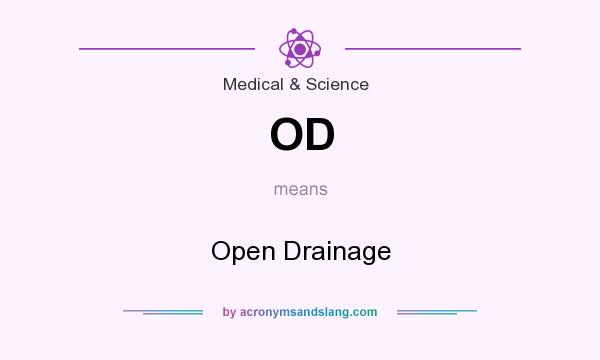 What does OD mean? It stands for Open Drainage
