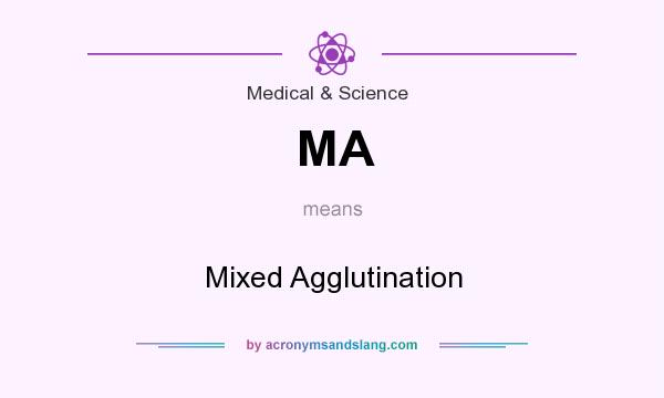 What does MA mean? It stands for Mixed Agglutination