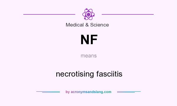 What does NF mean? It stands for necrotising fasciitis