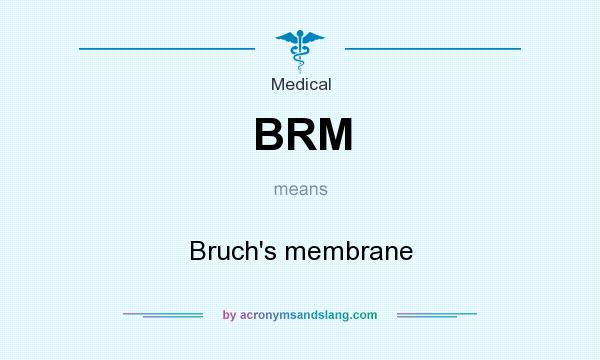 What does BRM mean? It stands for Bruch`s membrane