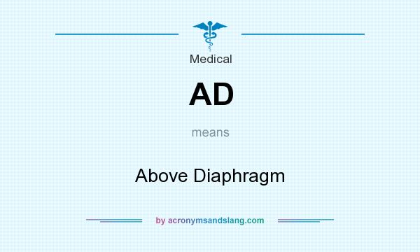 What does AD mean? It stands for Above Diaphragm