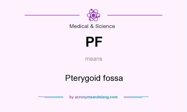 What does PF mean? It stands for Pterygoid fossa