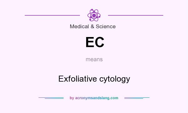 What does EC mean? It stands for Exfoliative cytology