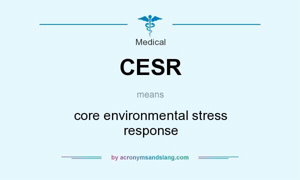 What does CESR mean? It stands for core environmental stress response