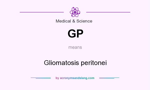 What does GP mean? It stands for Gliomatosis peritonei
