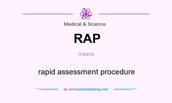 What does RAP mean? It stands for rapid assessment procedure