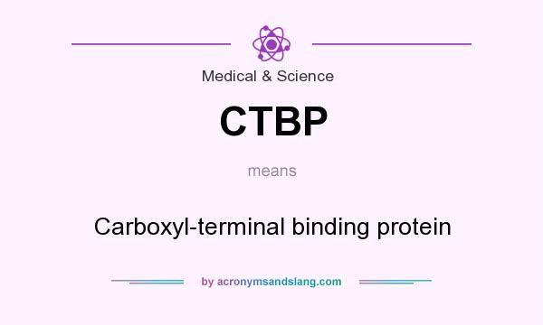 What does CTBP mean? It stands for Carboxyl-terminal binding protein