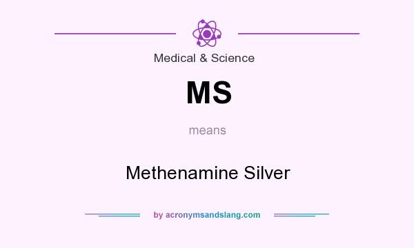 What does MS mean? It stands for Methenamine Silver