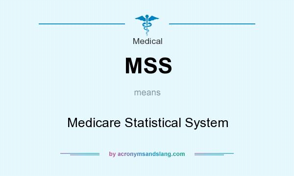 What does MSS mean? It stands for Medicare Statistical System