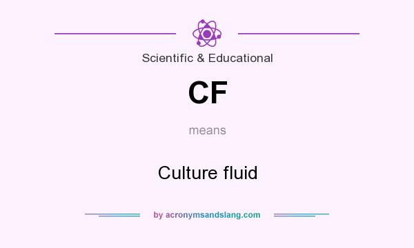 What does CF mean? It stands for Culture fluid