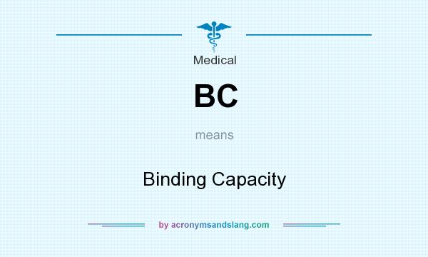 What does BC mean? It stands for Binding Capacity