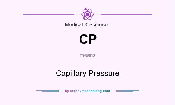 What does CP mean? It stands for Capillary Pressure
