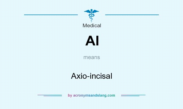 What does AI mean? It stands for Axio-incisal
