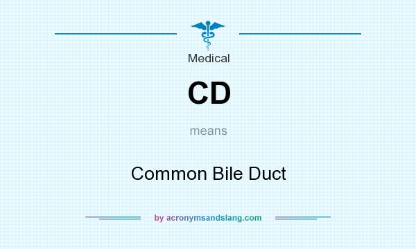 What does CD mean? It stands for Common Bile Duct