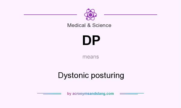 What does DP mean? It stands for Dystonic posturing