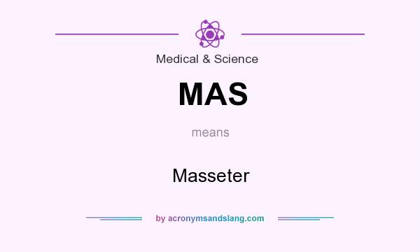 What does MAS mean? It stands for Masseter