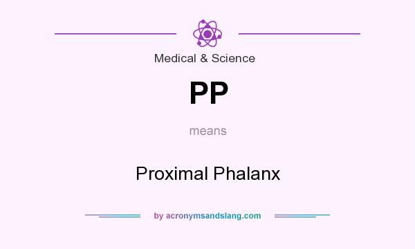 What does PP mean? It stands for Proximal Phalanx