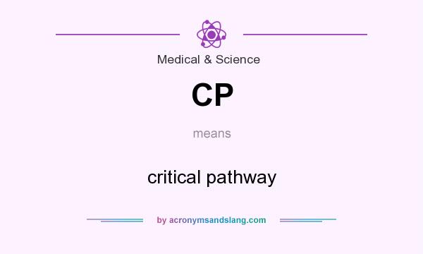 What does CP mean? It stands for critical pathway