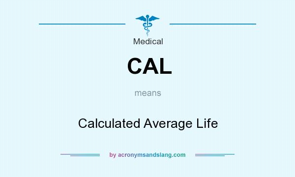 What does CAL mean? It stands for Calculated Average Life