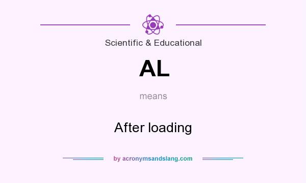 What does AL mean? It stands for After loading