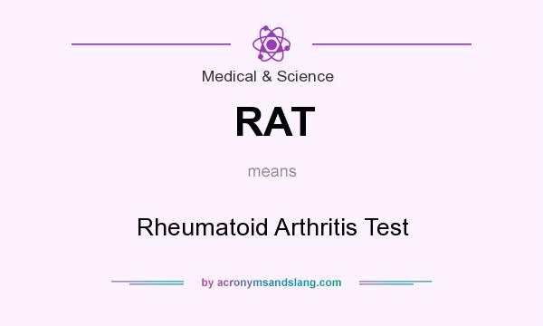 What does RAT mean? It stands for Rheumatoid Arthritis Test