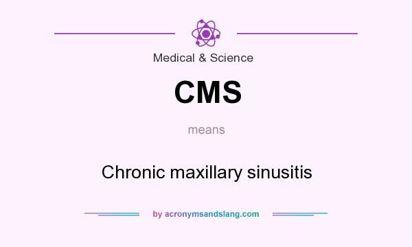 What does CMS mean? It stands for Chronic maxillary sinusitis