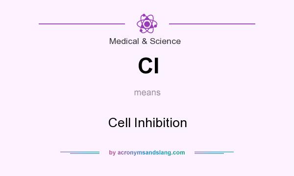 What does CI mean? It stands for Cell Inhibition